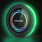 Laddningsbar LED Frisbee - 16 miljoner färger RGB - Smarta lägen - Automatisk tändning - Rolig present till jul, födelsedag och camping Tricolor