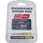 Batterie pour Nintendo DS - 850 mah 3,7 V + tournevis - NTR-003 - Straße Game