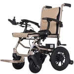FTFTO Home Accessories Elderly Disabled Electric Wheelchair Intelligent Automatic Aluminum Alloy Folding Light and Compact Smart Portable Wheelchair 360 deg Joystick Weight 100Kg