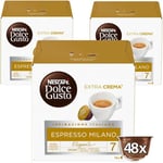 NESCAFÉ Dolce Gusto | Espresso Milano | 16 capsules | 3 Packs | 48 Cups