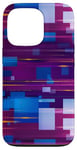 Coque pour iPhone 13 Pro Fun Color Pixel Vibe Géométrique Numérique Art Lover Style Rétro