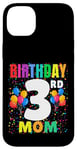 Coque pour iPhone 14 Plus Ballons « It's My 3rd Birthday Crew » de 3 ans pour maman