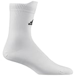 Adidas CG2660 Alphaskin Crew Ultralight Socks - White/Black, Size 4.5 - 6