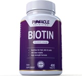 Biotin 12000mcg | 400 Tablets | Vitamin for Hair, Skin & Nails | UK Manufacture