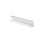 Kimex - Goulotte passe-câbles horizontale de bureau, 60 cm, Blanc