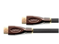 Python Hdmi 2.0-Kabel 3M Ethernet 4K*2K Uhd Guldpläterad Ofc Svart