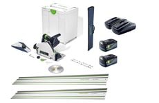 Festool TSC 55 Plunge Saw 36v KEB with Rails, Bag, Joining Bars, 2 x Batteries a