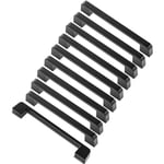 10pcs poignée meuble entraxe 128mm-poignée porte cuisine noire poignee barre meuble poignee de cuisine noire 128mm