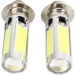 2x 6000K Blanc H6M cob led Moto/ATV Phare Antibrouillard Ampoule PX15d P15D251