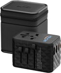 Bigfish Universal Travel Adapter WorldWide with 65W USB C PD Fast Charging, 2 A