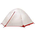 Nologo CKQ-KQ Tente en gel de silice double imperméable et anti-moustiques pour camping en plein air portable Blanc