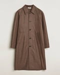 Nudie Jeans Will Dogtooth Check Coat Brown