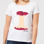 Disney Princess Colour Silhouette Snow White Apple Women's T-Shirt - White - XL - White