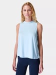 Sweaty Betty Draped Back Tank Top, Ice Blue