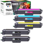 5x Toner fits for Brother TN247 DCP-L3550CDW HL-L3270CDW HL-L3210CW MFC-L3710CW