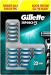 Pack 20 Lames GILLETTE MACH3 Recharges de Rasoir Gilette Lot Mach 3 Match3 Match