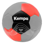 Kempa Spectrum Synergy Pro Ballon de Handball pour Jeunes et Adultes - Top Ballon de Jeu - Gris Cool/Rouge Chaud, 2