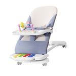 Baby Rocking Swing Chair With Food Tray Wheels Foot Piano Baby Rocking Chair