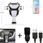 Car holder air vent mount for Lenovo K13 + CHARGER Smartphone