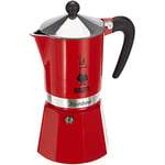 Bialetti 4963 Cafetière Italienne, Aluminium, Rouge, 6 Tasses