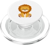 Roi des animaux Bébé Lion Enfant Design Lion PopSockets PopGrip pour MagSafe