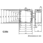 Vattentät ABS-låda - Infospel - Mörkgrå - 120 x 120 x 60mm