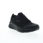 Skechers D'Lux Walker Pensive Mens Black Extra Wide Lifestyle Trainers Shoes