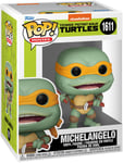 Les Tortues Ninja - Figurine Pop! Michelangelo Avec Saucisse Nunchucks 9 Cm