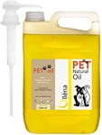 Oïléna - Huile de Saumon Premium pour Chiens & Chats | Oméga 3, 6, 9, Vitamine E | Boost Énergie, Vitalité | Renforce Immunité | Peau, Pelage Sains | 2000 ML