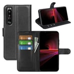 Sony Xperia 1 Iv      Pu Wallet Case    [Black]