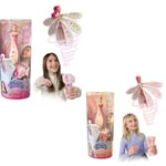 SKY DANCERS - Poupées Volantes Magiques - Fuchsia Fantasy + Coral Cutie - Lot de Poupées - Fonctionne sans Pile - Fuchsia et Autres Couleurs - pour Les Enfants Dès 6 Ans - Idée Cadeau