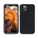 Coque cuir Apple iPhone 11 Pro Max - Coque arrière - Noir - Cuir saffiano - Neuf