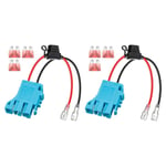 Tlily - 2X Remplacement Du Connecteur de Faisceau Câbles 12 awg Compatible avec la Batterie Peg-Perego v sla sur les D'Équitation Véhicule