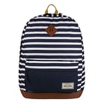 Regatta Stamford' Recycled Polyester Fabric Inner Security Pocket Beach Bag Rucksacks - Navy Stripe, Single