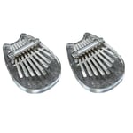 8-Key  Kalimba  Transparent Crystal Kalimba Finger Piano Instrument  D9P64313