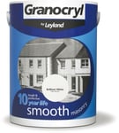 Granocryl Smooth Masonry Paint Brilliant White 2.5L Exterior Outdoor Brick Walls