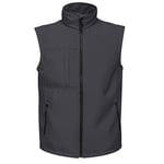 Regatta Gilet Softshell sans Manches Homme imperméable, Respirant E Coupe-Vent Octagon II Bodywarmers Homme Seal Grey(Black) FR: 5XL (Taille Fabricant: 5XL)