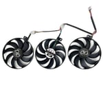 Ventilateur de refroidissement FDC10H12S9-C T129215SU de 88MM pour ASUS ROG Strix RX 5600 XT 5700 5700XT jas5700 foulant le ventilateur de refroidisseur de carte - Type black 3-Fan FDC