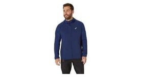 Veste coupe vent asics road packable bleu homme