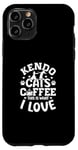 Coque pour iPhone 11 Pro Kendo Cats Coffee This Is What I Love - Kendo japonais