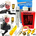 500ml shimano Minéral Huile Frein à Disque Service Purge Kit M5 Befüllbecher