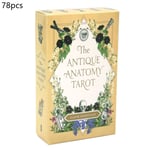 Antiikkinen anatomia-78 korttipakka Thelema Tarot Englannin Oracle Pelikortti Perhejuhlalautapeli