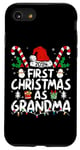 iPhone SE (2020) / 7 / 8 First Christmas As Grandma 2024 Family Matching New Grandma Case