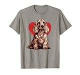 Cocker Spaniel Owner Mom Dad Gift Dog Lover Valentines Day T-Shirt