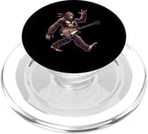 Retro Bigfoot Rock Music Men Kids Women Funny Bigfoot Rock PopSockets PopGrip pour MagSafe