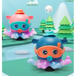 Baby Floating Ball Toy Electric Octopus Bath Toy with Music Light for Boy Girl