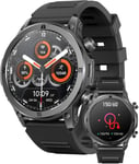 Montre Connectée Homme Smartwatch Android Etanche Sport Podometre Bluetooth Téléphone Compatible Ios Fitness Smart Watch Ado Noir