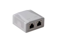 Act Surface Mounted Box Shielded 2 Ports Cat6a. Type: Cat6a Wall Mountbox C6a 2P Shielded (Fa7004)