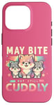 Coque pour iPhone 16 Pro May Bite But Still Jouet de jeu en forme de loup en fourrure