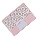 Bluetooth Keyboard Touch, Wireless Keyboard Ultra-Slim Portable with Trackpad, Built-in Rechargeable Battery - Blue pink color